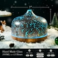 thumbnail image 2 of Porseme 500ml Essential Oil Diffuser Silver Plated Glass Aromatherapy Ultrasonic Humidifier - Auto Shut-Off, Timer Setting, BPA Free for Home Hotel Yoga SPA Gift, 2 of 5
