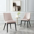 thumbnail image 3 of Modway Viscount 19" Modern Velvet Dining Chair in Pink (Set of 2), 3 of 10