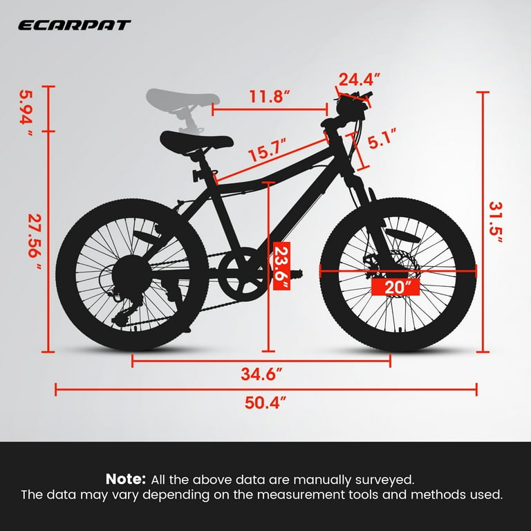 How big is a 20 inch bike sale