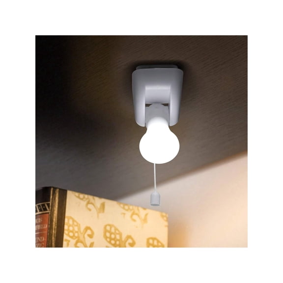 1 pcs Small Cabinet Lamp Led Wall Light With Pull Chain Night Light Not Included Batteries Self Adhesive Wall Mount Light For Bedroom Kitchen Living Room Outdoor