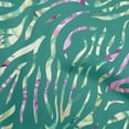 thumbnail image 1 of oneOone Cotton Jersey Teal Green Fabric Tropical Monstera Leaves Sewing Fabric By The Yard Printed Diy Clothing Sewing Supplies 58 Inch Wide, 1 of 4