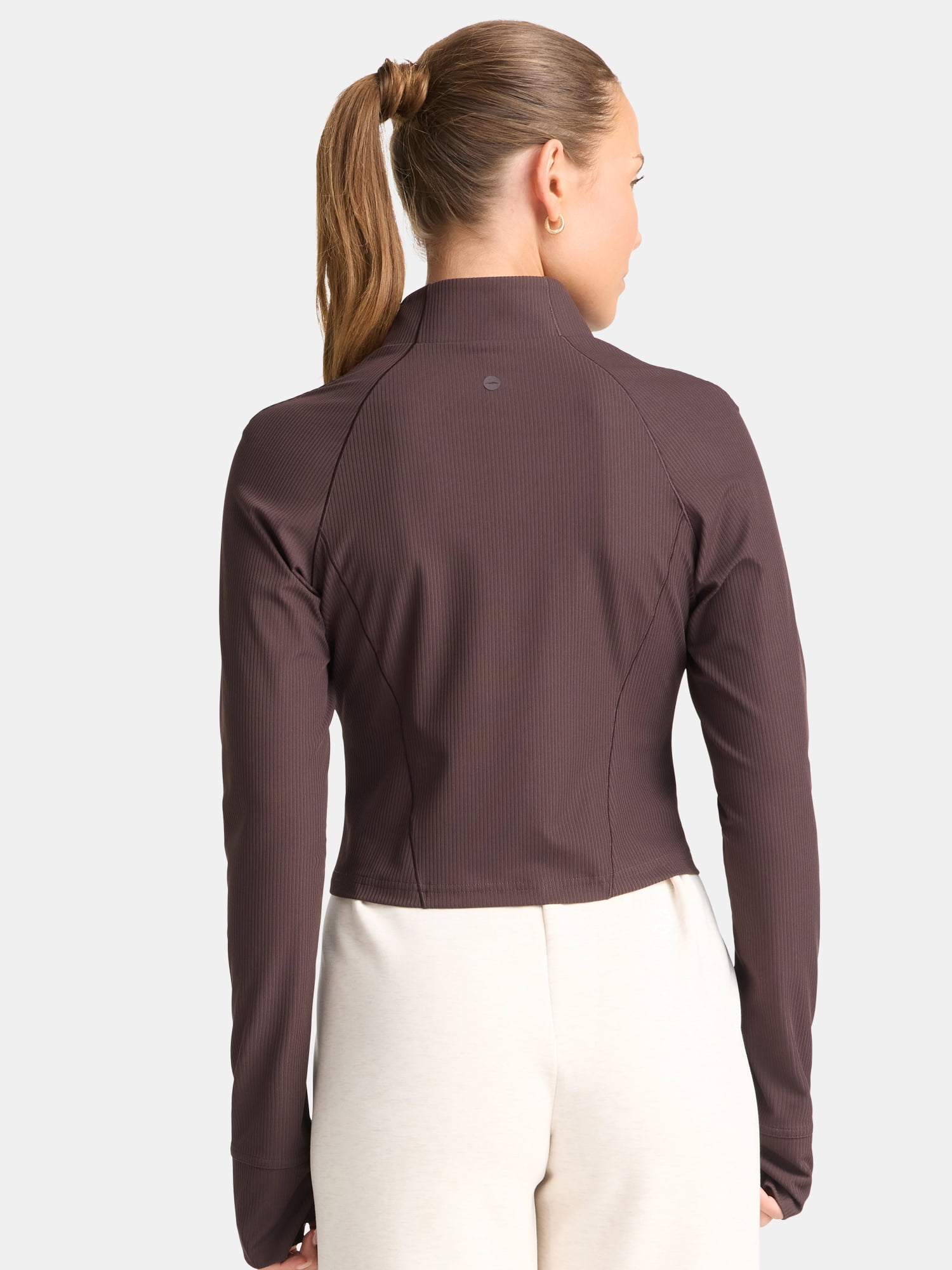 Avia Women's Ribbed SoftSculpt Jacket, Sizes XS-XXXL