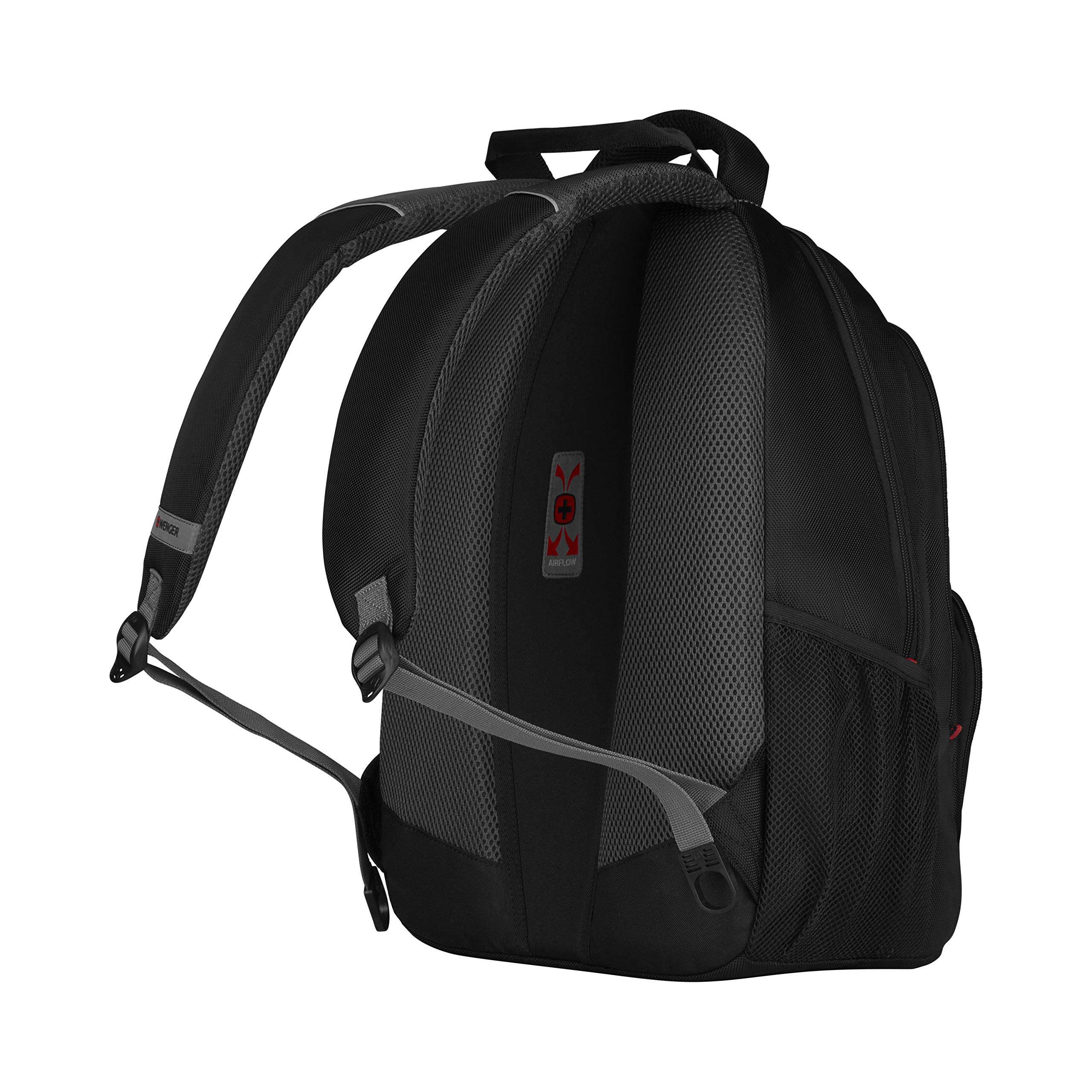 backpack wenger pillar para laptop 16 plg gris WENGER PILLAR 16 Inch Laptop Backpack, Triple Protect Compartment with  Case-Stabilising Platform in Black/Grey (25 Litre), Swiss designed, 600633:  Electronics