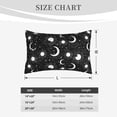 thumbnail image 4 of Hirioo Crescent and Stars for Plush Pillow Cover for Bedroom and Living Room ,Elegant, Comfortable Home Decor-16"x24", 4 of 6