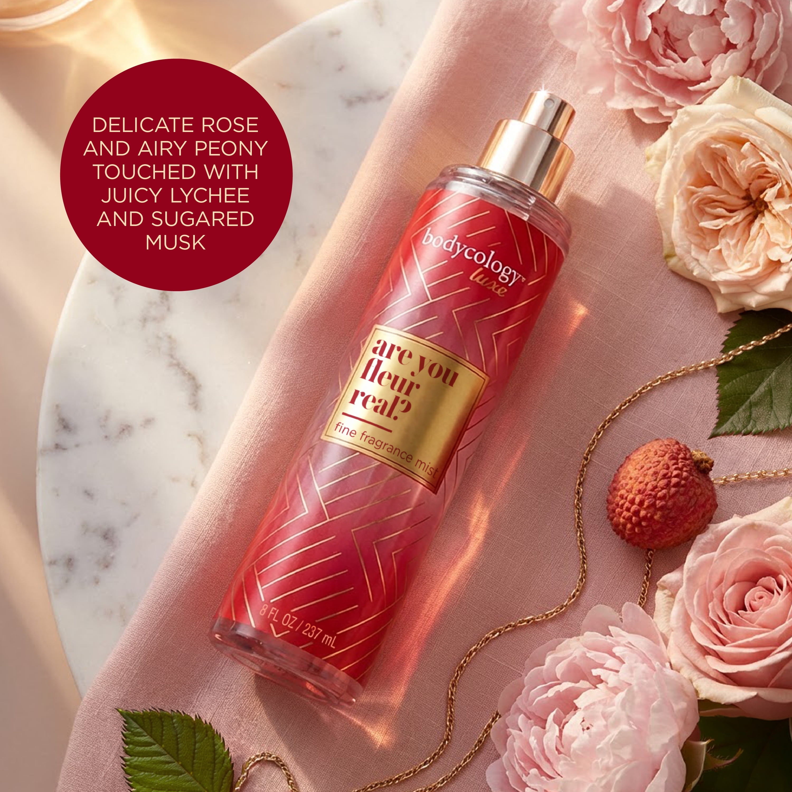 Bodycology Luxe Fragrance Body Mist, Are You Fleur Real, 8 fl oz