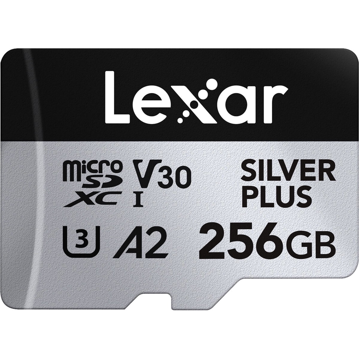 Lexar Professional SILVER PLUS 256GB UHS-I microSDXC Memory Card with SD Adapter