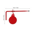 thumbnail image 2 of CIMAXIC 1Set Red Cylindrical Single Wooden Stake Self-Tapping Screw Steel Targets for Backyard Practice 7.9X4.7X1In, 2 of 8