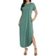 thumbnail image 2 of Vestido largo Jeqeocafy casual de verano de manga corta para mujer, 2 of 6