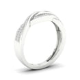 thumbnail image 2 of Imperial 1/6Ct TDW 10k White Gold Diamond Ribbon Crossover Ring (H-I, I2), 2 of 4
