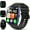 Blue + Black Strap, variant on 1.9-inch AMOLED Screen Smart Watch, 7-day Battery Life+IP68, Wireless Calling, Information+call Reminder, Monitoring, Step Counting Calorie Calculation Sports Watch, Aluminum Alloy Ultra Light Body