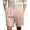 Khaki#10038NN, variant on AHMOMEI Mens Linen Short Elastic Waist Drawstring Men Beach Shorts Wide Leg Casual Men's Shorts with Pockets Brown L