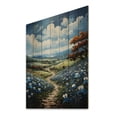 thumbnail image 2 of Designart "Texan Blues Amidst the Blue Bonnets I" Floral & Botanical Print on Natural Pine Wood, 2 of 5