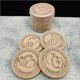 thumbnail image 4 of Bearachild Posavasos de corcho resistente a las manchas con parte inferior de corcho, posavasos de copa absorbente, posavasos decorativo para bebidas, Cocina y Comedor Bearachild HA013165-00, 4 of 6