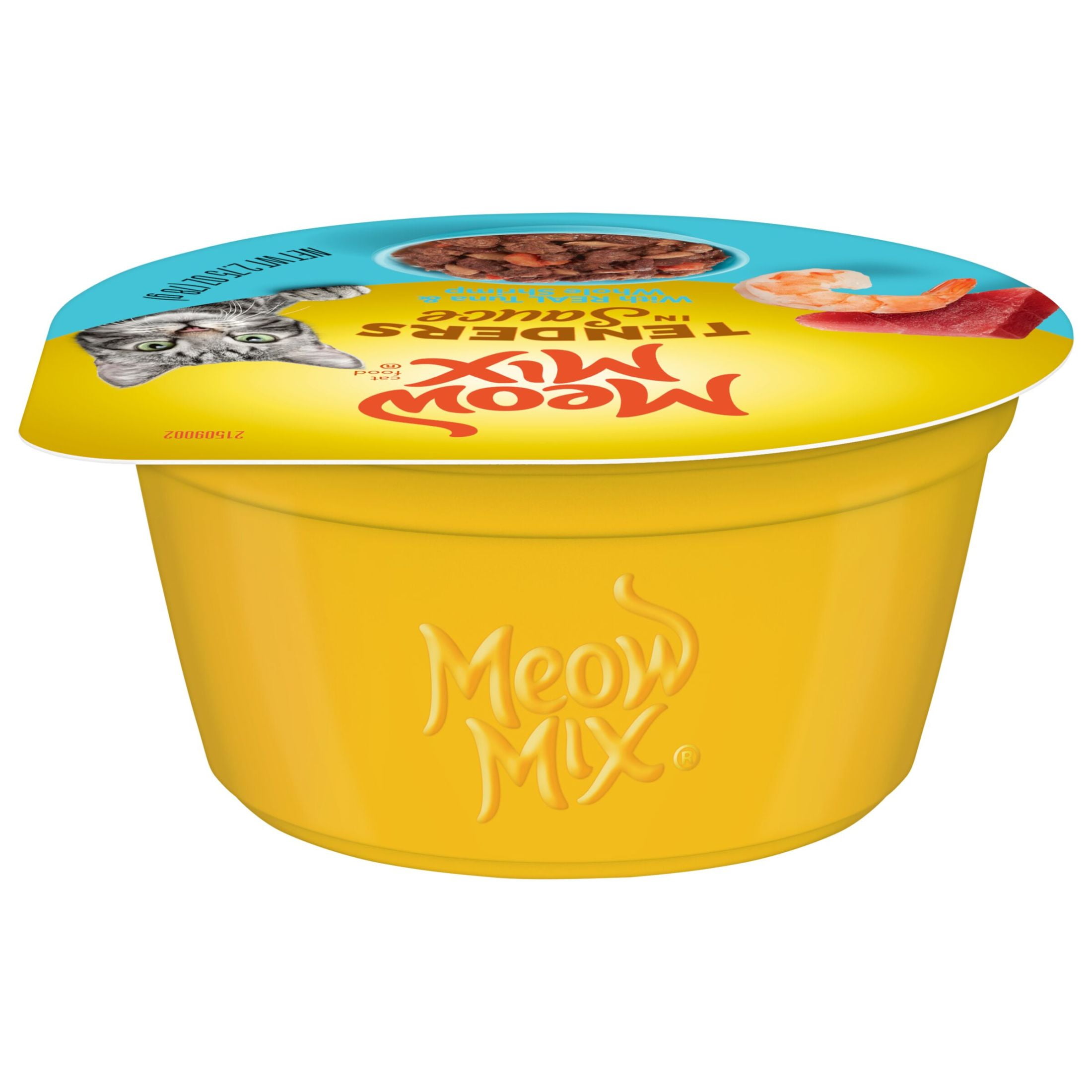 Meow Mix Tender Favorites Real Tuna Whole Shrimp in Sauce Wet Cat Food for Kittens Cats 2.75 ounce Walmart