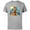 Athletic Heather, variant on Ice Age Manfred Diego Sid and Scrat Cutout Mountains - Short Sleeve Cotton T-Shirt for Adults - Customized-Natural