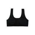 thumbnail image 3 of INSPIRE CHIC Women's Pullover Wire Free Racerback Removable Pads Bra Black, 3 of 6