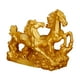 thumbnail image 2 of Estatua de caballo, adornos de caballo, figura de escritorio, modelo animal, escultura de caballo, figuras de caballo para comedor, oficina, decoració Oro, 2 of 8