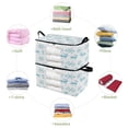 thumbnail image 4 of Foldable Clothes Storage Bags Clothes Organizer Bin with Clear Windows for Clothes Bedding Reindeer and Snowflake Pattern, 4 of 6