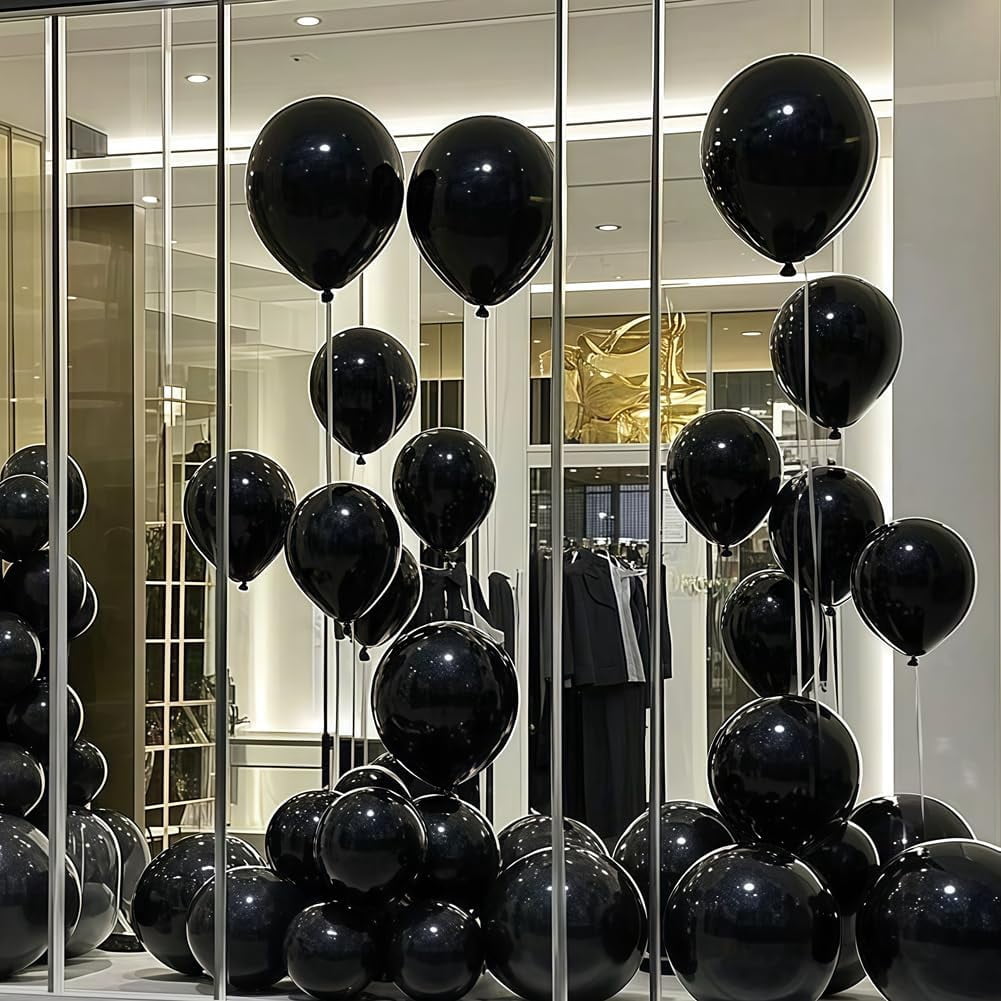 400 Pcs Black Balloons 12 Inch Bulk Latex Balloon for Birthdays Weddings Party Decorations