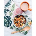thumbnail image 2 of Summer Flamingo Kitchen Dish Towels for Drying Dishes Set of 2, Palm Leaves Floral Tropical Botanical Waffle Weave Microfiber Hand Tea Bathroom Towels Quick Dry & Absorbent Towel 12x12, 2 of 7