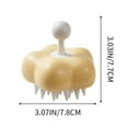 thumbnail image 3 of Kraoden Shampoo Massage Brush, Scalp Massager, Hair Washing Comb, Soft Durable Hair Care Tool, Head Massage Brush for Relaxation and Cleansing, Eco-Friendly ABS Material, 3 of 6