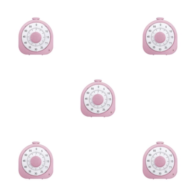 Bewildely Temporizador visual ABS para niños: fomente la gestión eficaz del tiempo y el temporizador de cuenta regresiva de aprendizaje rosa Type2 NO2