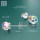 thumbnail image 2 of ER Bola de cristal brillante Simple Exquisite S925 Silver Post Gi para mujer brillar Electrónica, 2 of 5