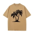 thumbnail image 4 of adaychics Hawaiian Tee Shirts for Men Palm Tree Short Sleeve Crew Neck Tropical T Shirt Summer Clothes for Daily, 4 of 10