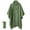 Army Green, variant on Xfvqtps Adult Mens and Womens Rain Poncho with Hooded and Brim Long Reusable Solid Color Adjustable Drawstring Waterproof Cycling Outdoor Activities Rain Jackets Raincoat with Storage Bag Gray