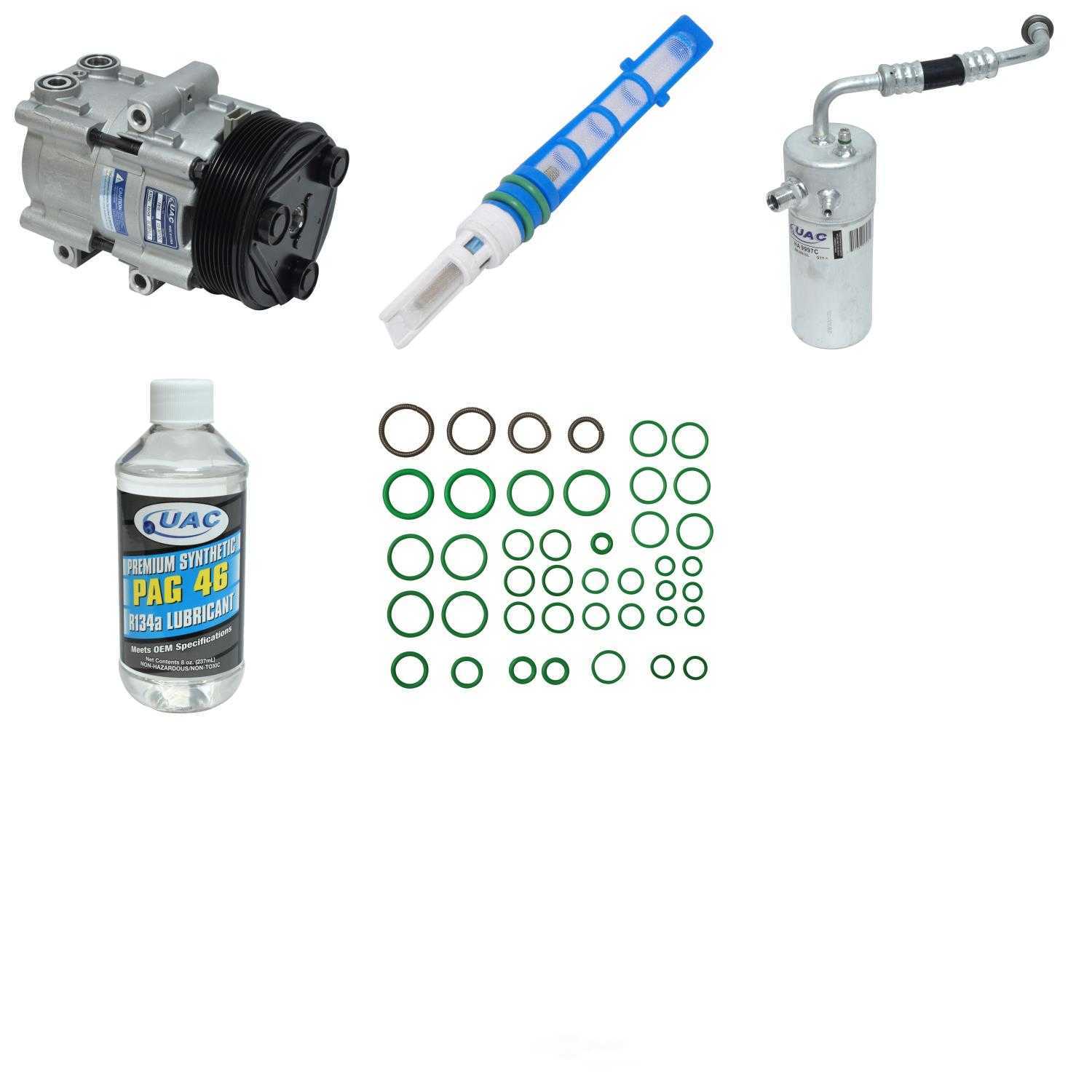 A/C Compressor and Component Kit -- Compressor Replacement Kit Fits select: 1997-1998 FORD F150, 1997 FORD F250