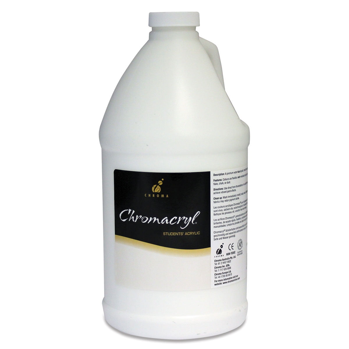 Chromacryl Students' Acrylic Paint 1/2 Gallon Blockout White