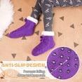 thumbnail image 2 of Minzimin Kids Boys Girls Fuzzy Slipper Socks Soft Warm Thick Fleece lined Christmas Stockings For Child Toddler Winter Home Socks, 2 of 6