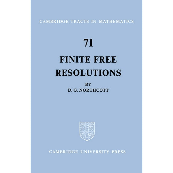 Cambridge Tracts in Mathematics Finite Free Resolutions, Book 71, (Paperback)