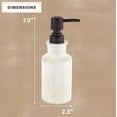 thumbnail image 3 of Rustic Luxe Bathroom Soap Dispenser - Beige Hand for with Strong Easy Dispensing Pump Farmhouse Decor – Resin Lotion Holds 8.8 Oz., 3 of 4