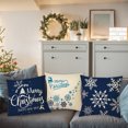 thumbnail image 4 of Funie Eye-catching Pillowcase Wear Resistant Flax Christmas Themed Pillow Cover Decor for Home, 4 of 8