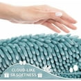 thumbnail image 4 of Long Bathroom Rugs Runner 70x24 Inch, Extra Thick Soft Absorbent Chenille Bath Mat, Non Slip Machine Washable, Quick Dry Bath Rugs for Bathroom Floor, Tub and Shower, Greyish Blue, 4 of 4