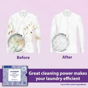 Xcleen Laundry Detergent Sheets Lavender Scent, Plastic Free Travel Laundry Strip, 120 Loads