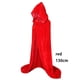 thumbnail image 4 of Yuarrent Disfraces de Halloween Mujeres Hombres Capa elegante con capucha adulta Largo Negro Kits de decoración para fiestas rojo 130cm, 4 of 5