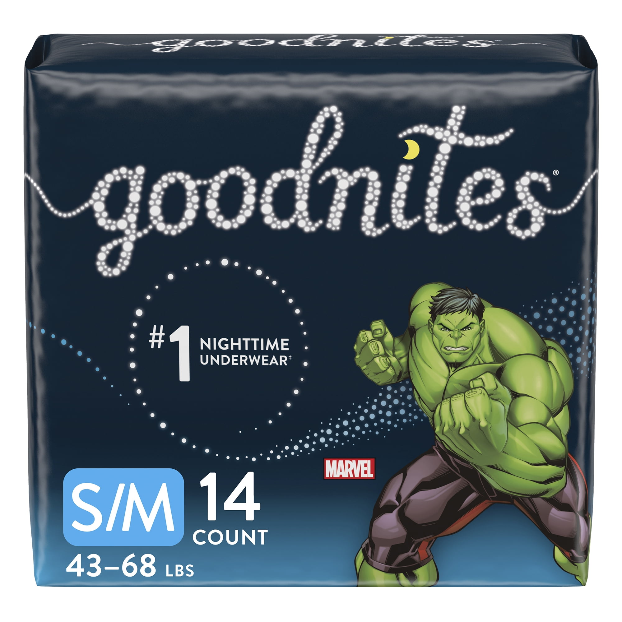 Goodnites Boys Absorbent Potty Training Pants, Disposable, S/M, 14 Count