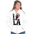 thumbnail image 4 of Louisiana Foodie I Love Crawfish LA Zip Up Hoodie Men's Women's Brisco Brands M, 4 of 6
