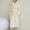 Beige, variant on Womens Pajama Sets Summer Solid Color Comfortable Nightgown Leisure Tie Neck Long Sleeve Sleepwear Summer Pajamas
