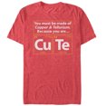 thumbnail image 2 of Men's Lost Gods Valentine's Day Periodic Table Graphic Tee Red Heather Large, 2 of 4