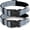 Gray, variant on Miaocao 2 Pack Reflective Dog Collar with Safety Locking Buckle, Adjustable Soft Breathable Comfortable Nylon Pet Collar for Small, Medium and Large Dogs, Turquoise, S