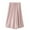 Pink, variant on Diufon Cotton Linen Womens Capris Pants Solid Color Wide Leg Pants Elastic Waist Drawstring Pants