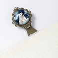 thumbnail image 5 of Starry sky polar bear Copper-Colored Lace Bookmarks Set of 2 - Stainless Steel Book Accessories for Readers and Book Lovers, 5 of 5