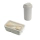 thumbnail image 2 of Lonchera bento Wave Safe, recipiente de plástico para almuerzo con espacio para guardar utensilios y vasos para mojar, hermética y apta para lavavajillas para una limpieza fácil, ideal para, 2 of 6