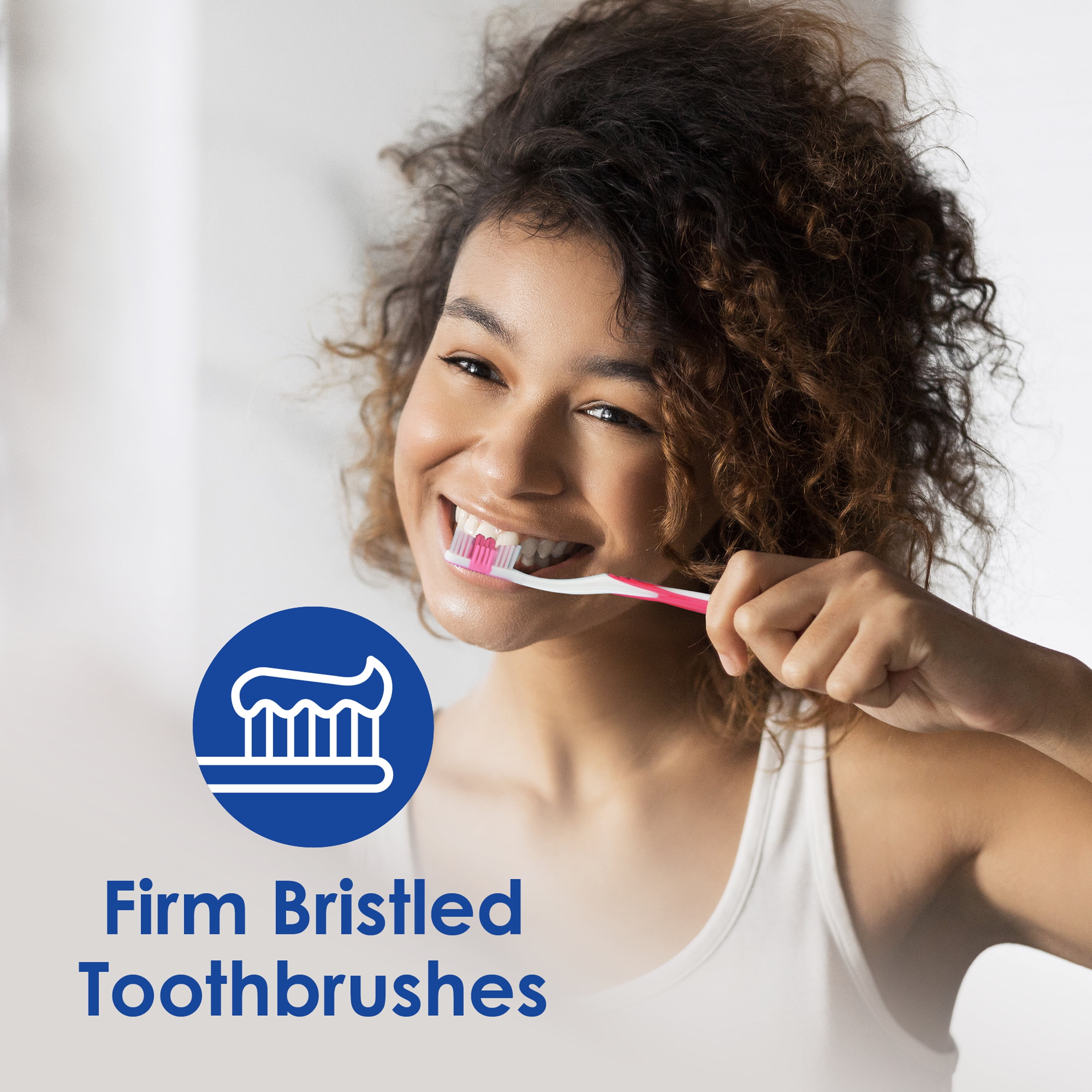 (5 pack) Dr. Fresh Adult Manual Toothbrush with Tongue Scraper Head, Firm, 6 Count