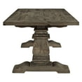 thumbnail image 3 of LexMod Column Rectangle Wood Dining Table-Color:Brown,Material:pine top and pine based,Size:78.5"L x 39.5"W x 30"H, 3 of 6
