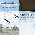 thumbnail image 3 of 10x20 FT Heavy Duty Galvanized Steel Carport – Vertical Roof, All-Weather Outdoor Garage Shelter for 1 Cars, RV, Boat, Tractor & Dual Vehicle Storage, 3 of 5
