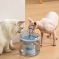 thumbnail image 4 of Fuente de agua para gatos 2.6L/88oz Fuente de agua para mascotas Gato automático transparente, 4 of 8